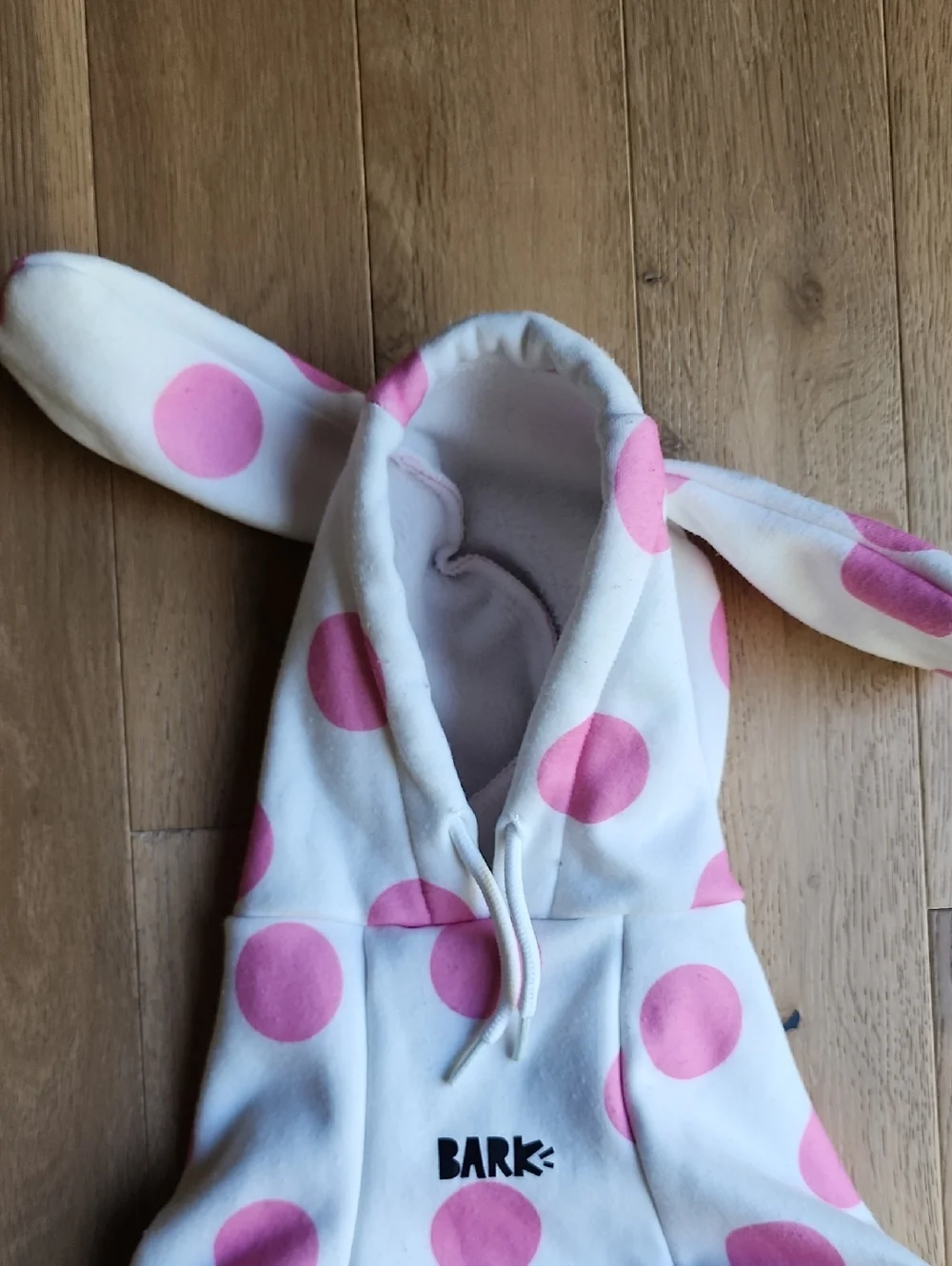 Spotted Elephant Dog Hoodie, Size Medium